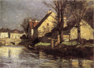 Canal Schlessheim Theodore Clement Steele Oil Paintings